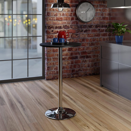 bar tables | Ergode  Wood Spectrum Pub Table | Stylish & Compact 24 Round | Durable Wood Composite Top | Sleek Steel Pedestal Base | Easy Assembly & Manufacturer Warranty | Pair with Wood Spectrum Swivel Stools | casafoyer.myshopify.com