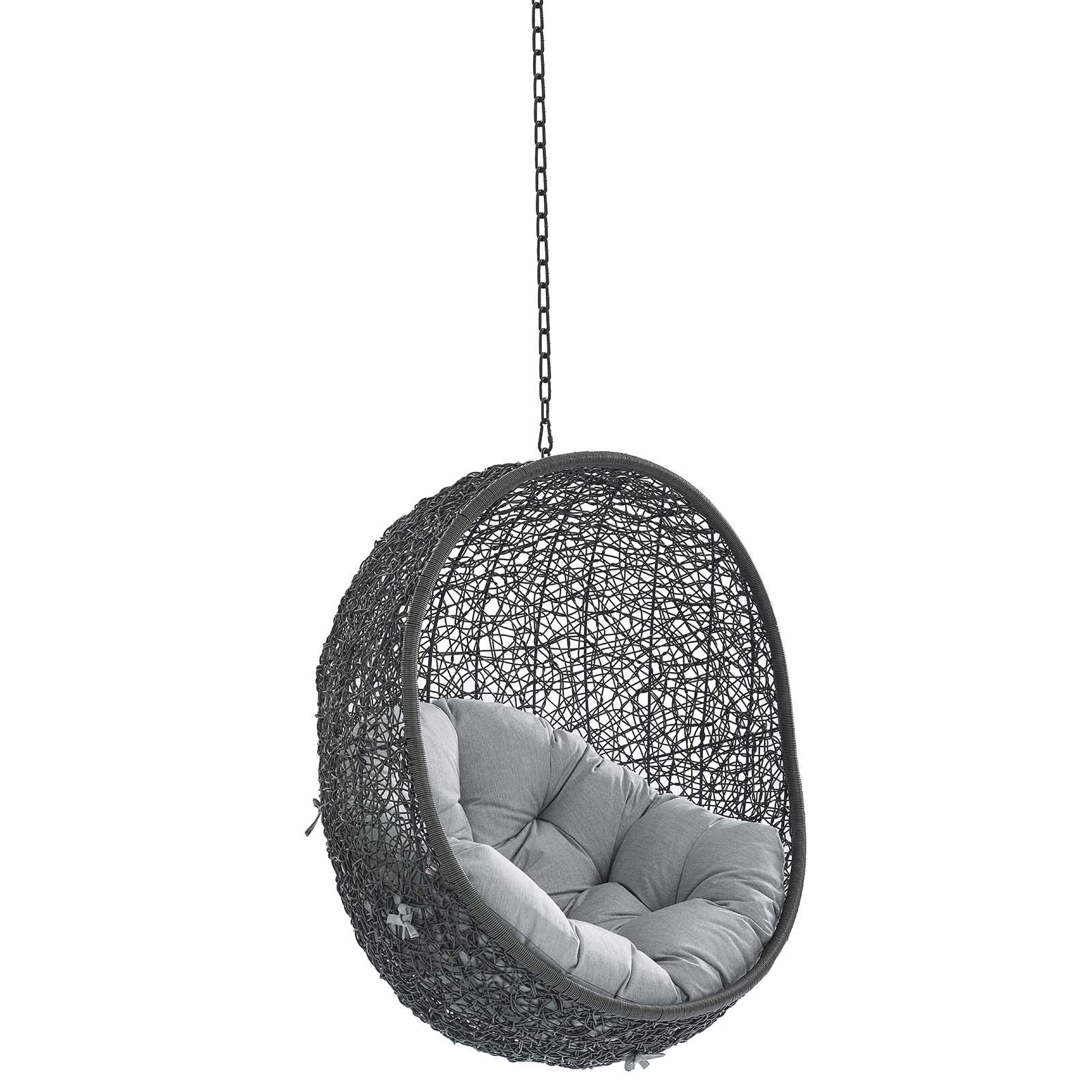 porch swings | Ergode Hide Outdoor Patio Swing Chair | Sunbrella Fabric Cushion | Durable Steel Frame | Perfect for Patio, Backyard, Porch, Poolside | Indoor/Outdoor Use | Gray | casafoyer.myshopify.com