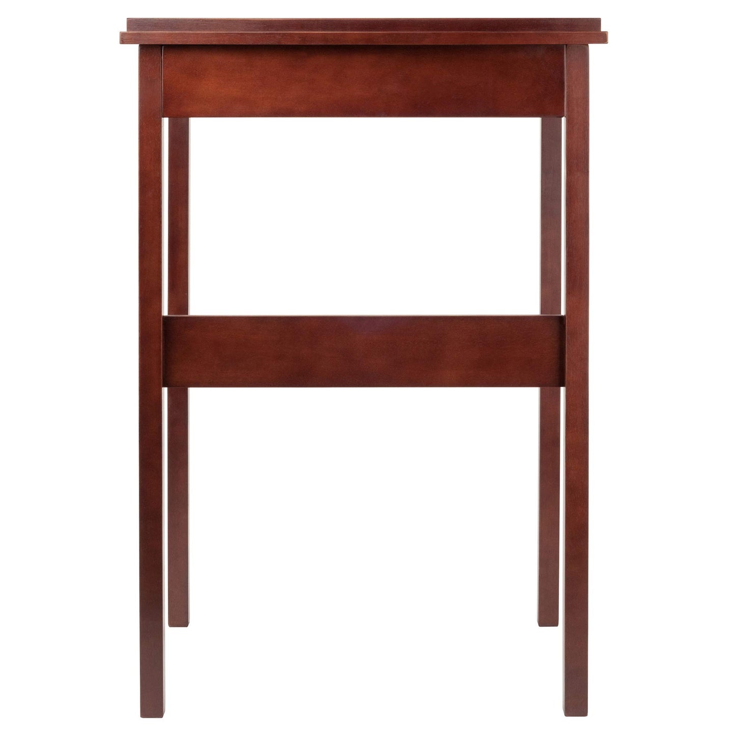DESK | Ergode Ronald High Desk | Stylish & Ergonomic Home Office Desk | Drawer & Shelf | Walnut Finish | 27.9W x 20.9D x 41.8H | casafoyer.myshopify.com