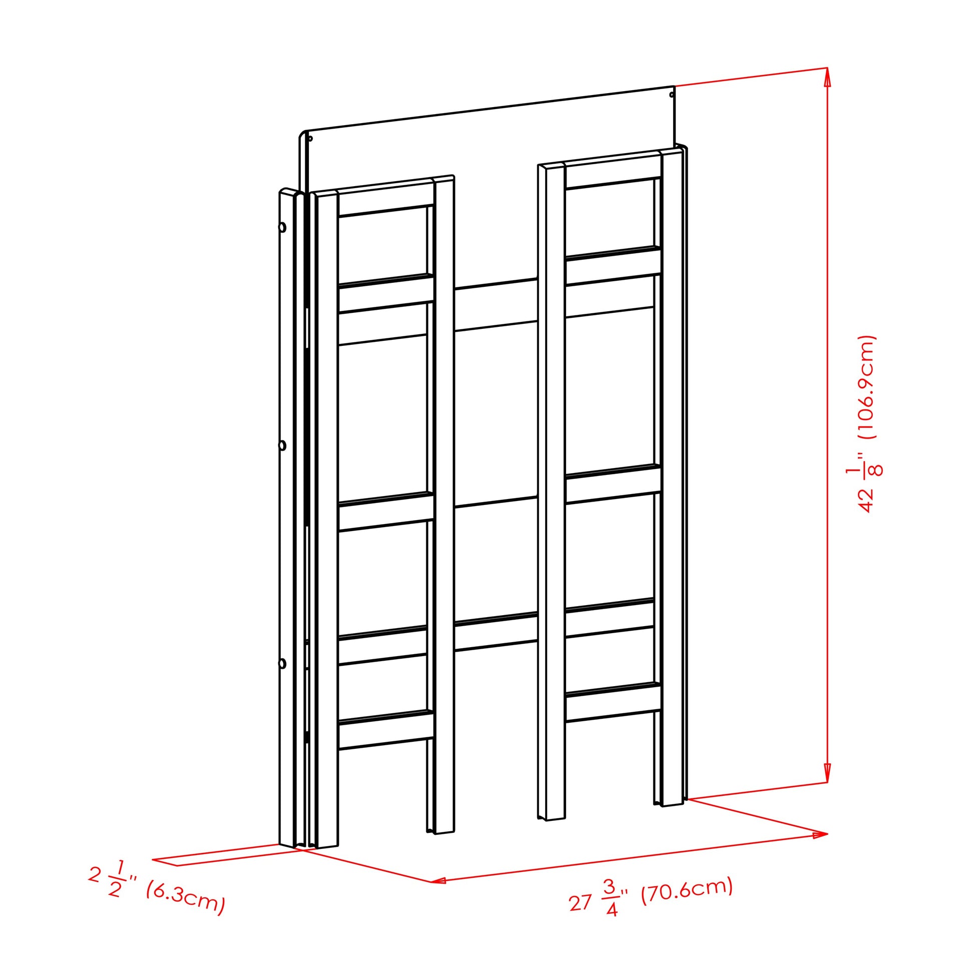 bookcases | Ergode  Wood Torino Folding Storage Shelf | 2 Baskets | Walnut Finish | Sturdy Fiberboard | Easy Assembly | 26W x 10.4D x 12.05H | casafoyer.myshopify.com