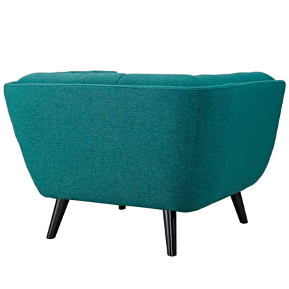 kitchen and dining room sets | CasaFoyer Bestow Collection | Wide Profile Armchair Set | Polyester Fabric Upholstery | Button Tufting | Black Wood Legs | Ideal for Mid-Century, Modern Farmhouse, Contemporary Decors | casafoyer.myshopify.com