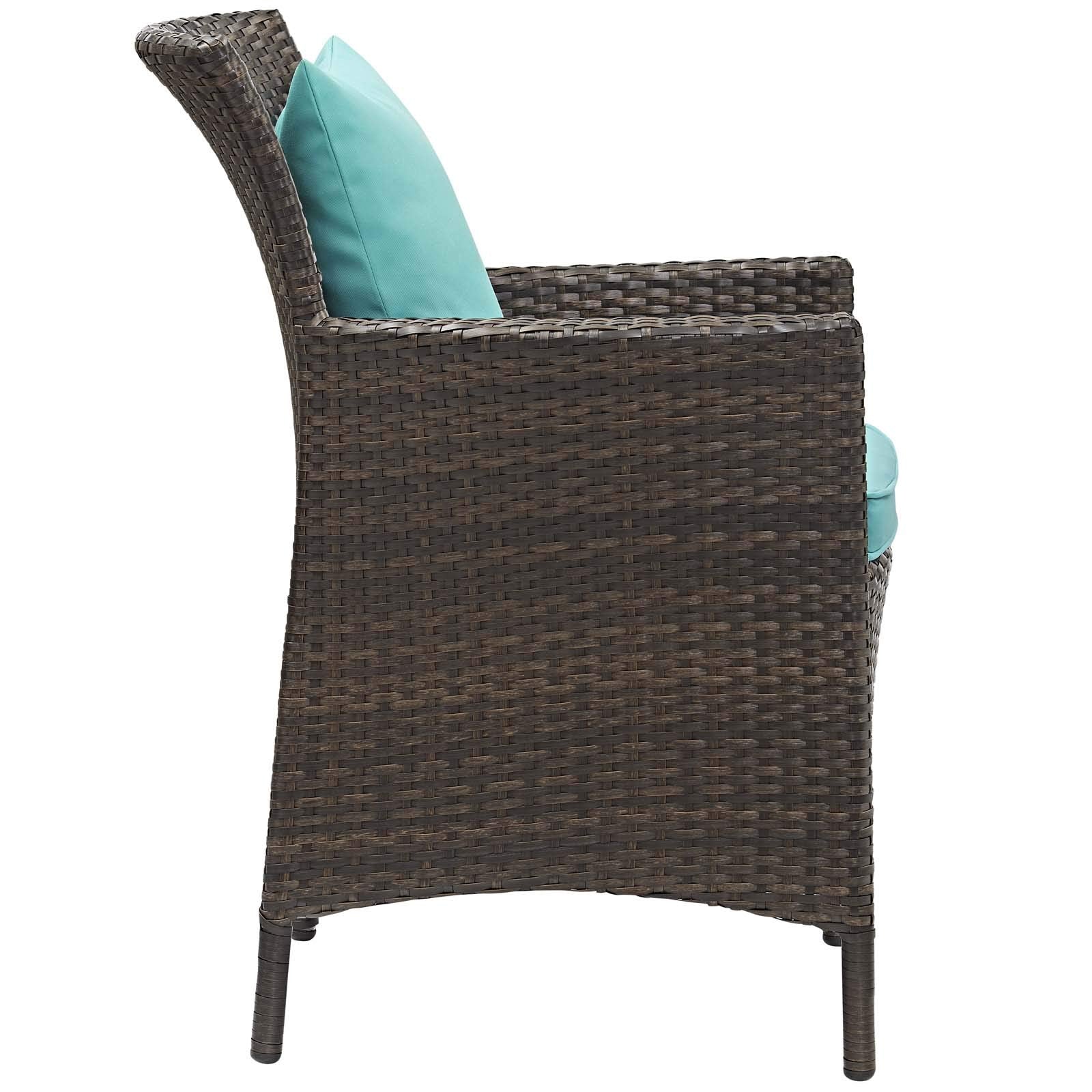 kitchen and dining room sets | CasaFoyer Conduit Outdoor Patio Dining Collection | Transitional Style | UV-Resistant Wicker Rattan | Comfortable Cushions | All-Weather Design | casafoyer.myshopify.com