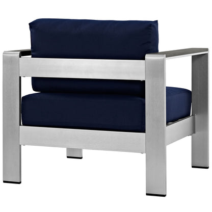 patio bistro sets | CasaFoyer Shore Outdoor Patio Arm Chair | Durable Aluminum Frame | Weather-Resistant Fabric | Stylish & Reliable | Set of 1 | casafoyer.myshopify.com