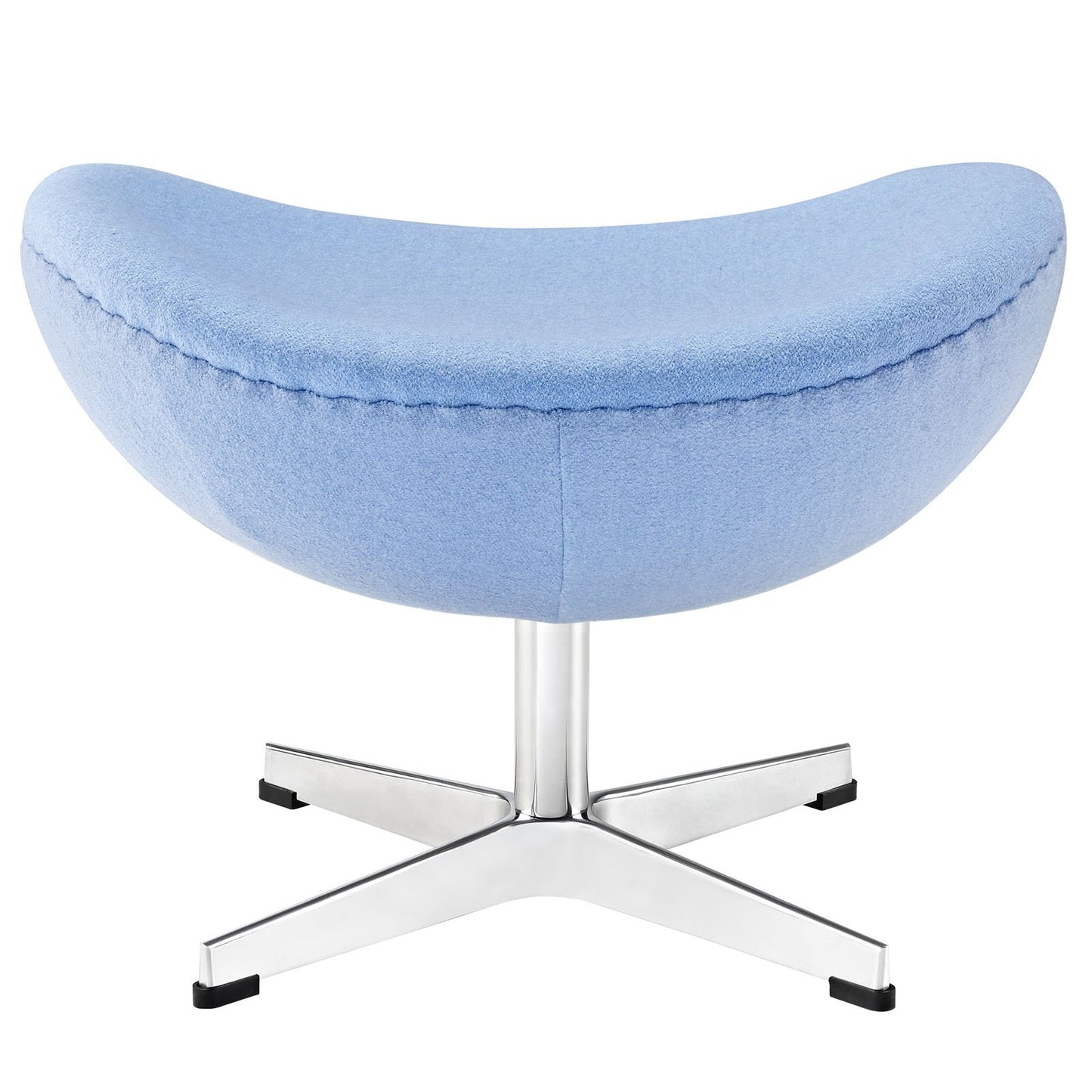 ottomans | CasaFoyer Glove Ottoman in Wool | Exquisite Balance & Elegance | Baby Blue | Sprawling Wing Tips | Amorphous Shape | Luxurious Upholstered Wool | Comfortable Foam Frame | Elevate Your Living Space | Set includes: One | casafoyer.myshopify.com