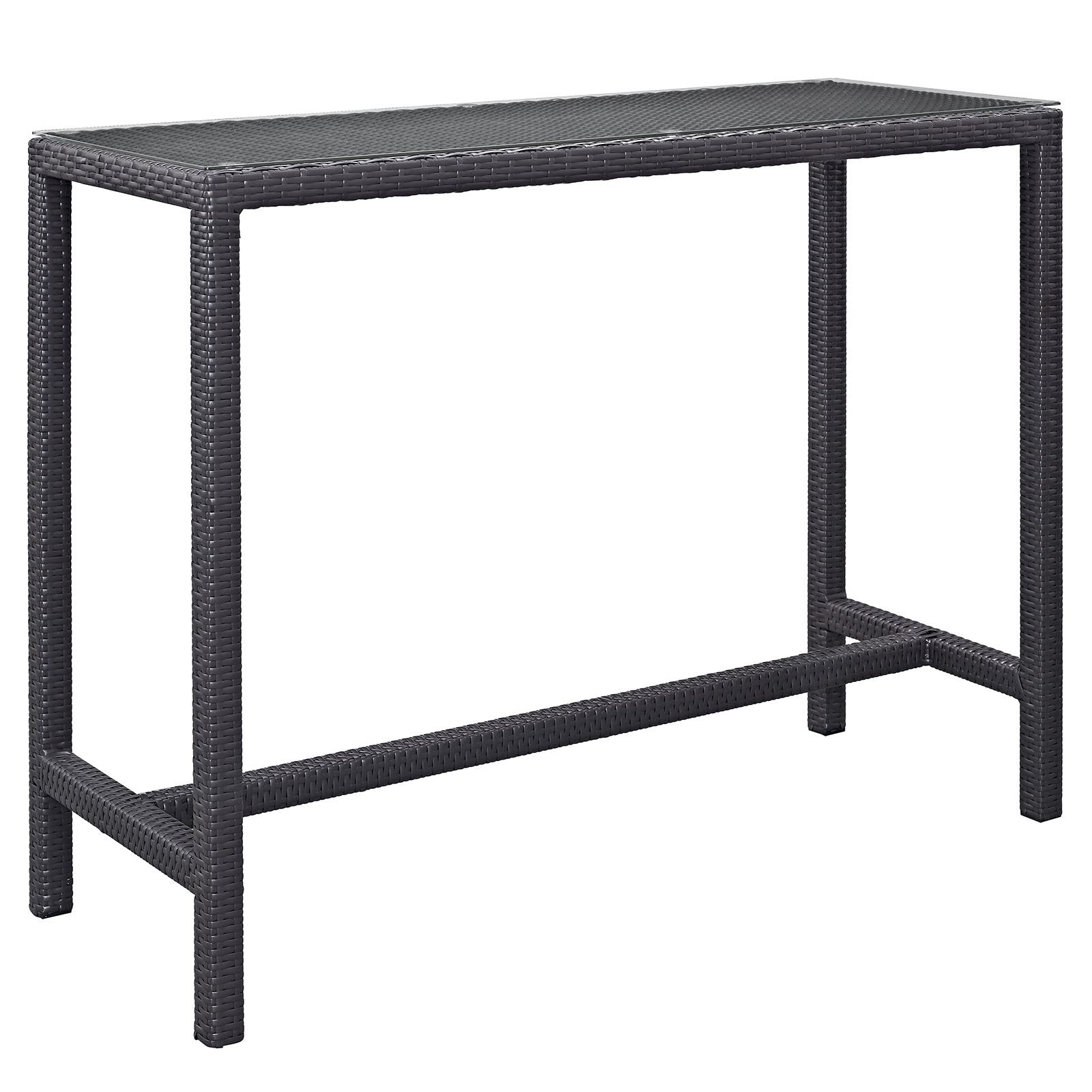 bar tables | Ergode Convene Outdoor Sectional Series | Patio Bar Table: Durable Rattan Weave | Aluminum Frame | Stylish & Spacious | Elevate Your Outdoor Bar Area | casafoyer.myshopify.com