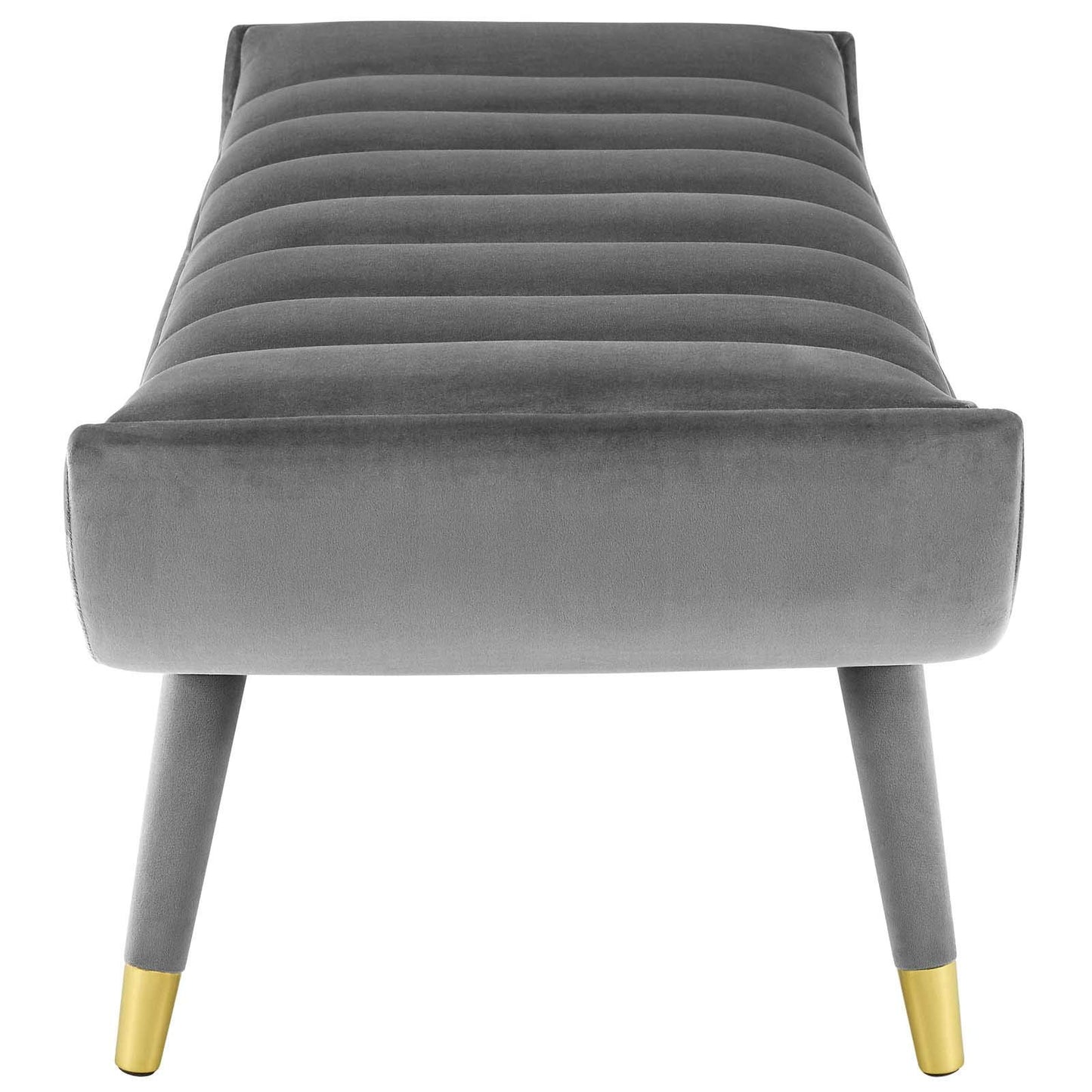 home office desk chairs | CasaFoyer Guess Channel Tufted Accent Bench | Vintage Artisan Design | Sturdy Rubberwood Frame | Soft & Stain-Resistant Upholstery | Perfect for Living Room, Bedroom, Entryway | Gray | casafoyer.myshopify.com