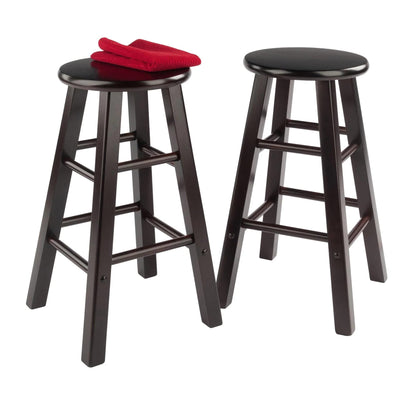 STOOL_SEATING | CasaFoyer  Wood Element Counter Stool Set | Polished Espresso | Solid Wood | 220lbs Capacity | Stable & Comfortable | Multiple Finishes & Heights | casafoyer.myshopify.com