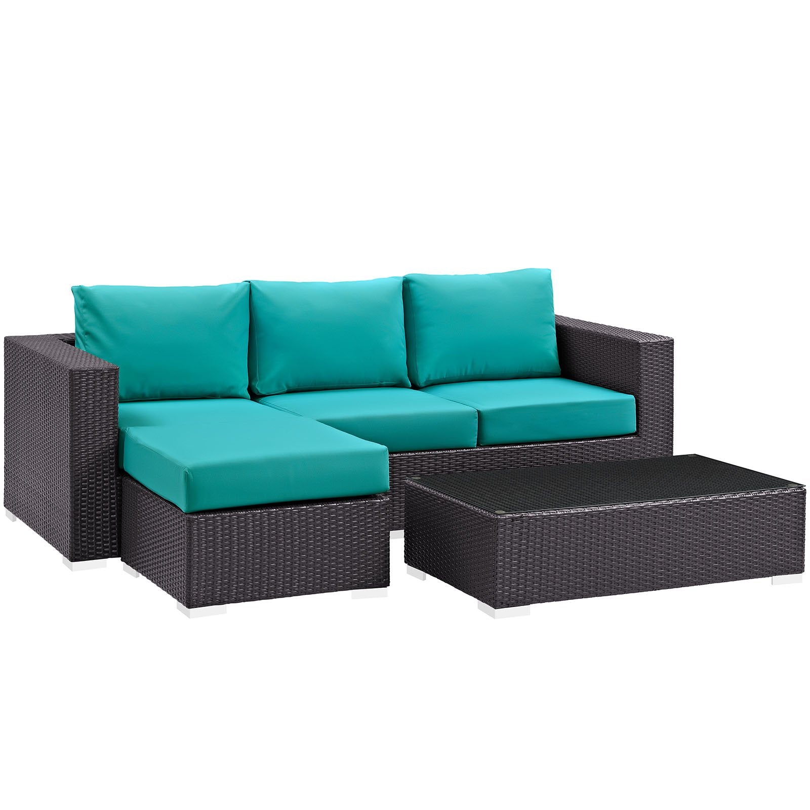 sofas | CasaFoyer Convene Outdoor Sectional Set | Durable Rattan Weave | Aluminum Frame | Weather-Resistant Cushions | Patio, Backyard, Poolside Furniture | casafoyer.myshopify.com