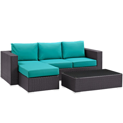 sofas | CasaFoyer Convene Outdoor Sectional Set | Durable Rattan Weave | Aluminum Frame | Weather-Resistant Cushions | Patio, Backyard, Poolside Furniture | casafoyer.myshopify.com