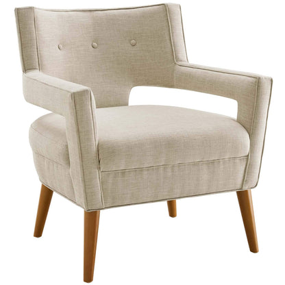 home office desk chairs | CasaFoyer Sheer Armchair Set of 2 | Mid-Century Modern Design | Soft Polyester Fabric | Button Tufting | Comfortable Foam Padding | Non-Marking Wood Legs | 440 lbs Weight Capacity | Living Room, Home Office, Entryway | Includes 2 Armchairs | casafoyer.myshopify.com