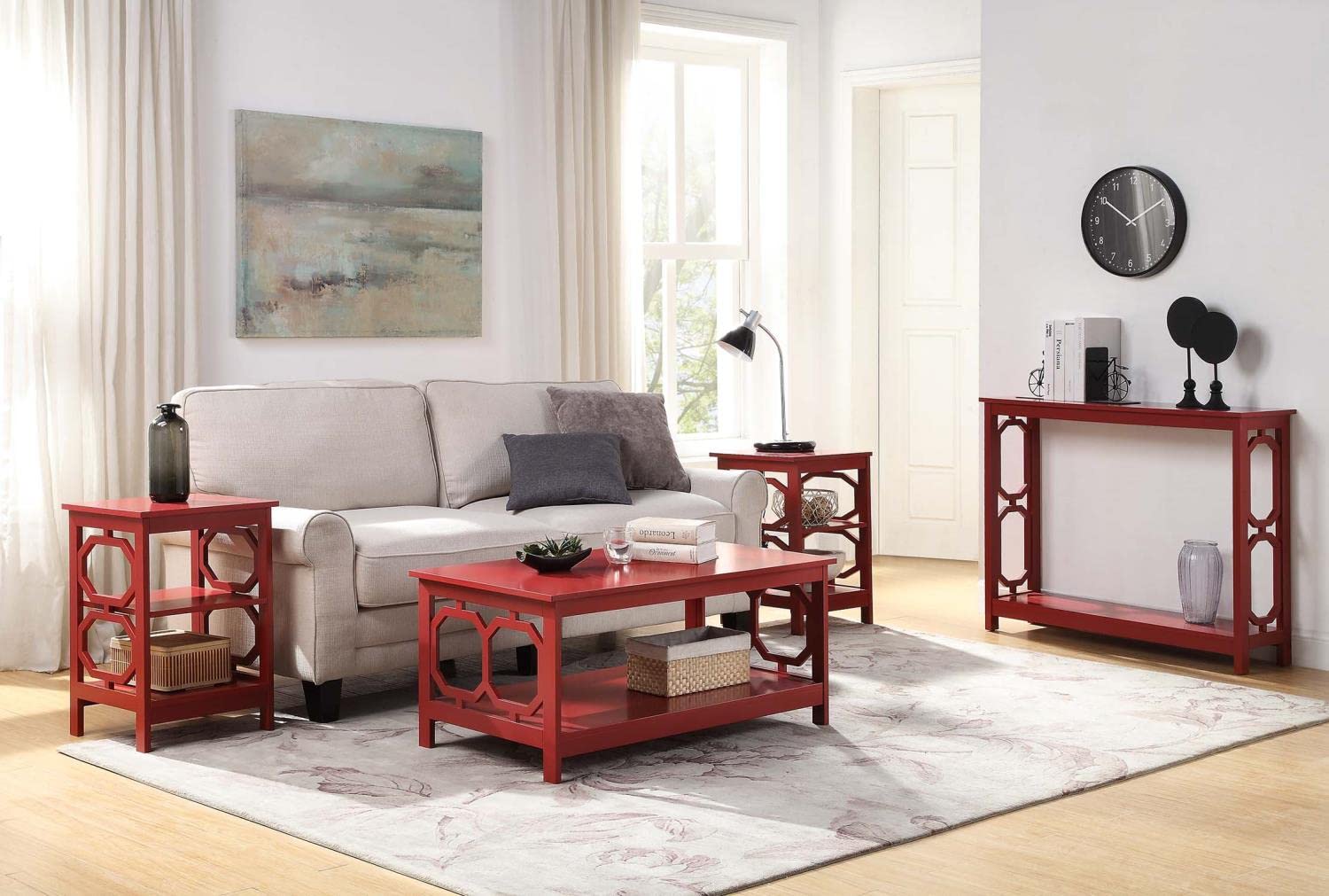 TABLE | Ergode Omega Console Table with Shelf | Stylish & Practical | Ample Display Space | Contemporary Design | Easy Maintenance | Hidden Storage | Simple Assembly | Omega Collection | casafoyer.myshopify.com