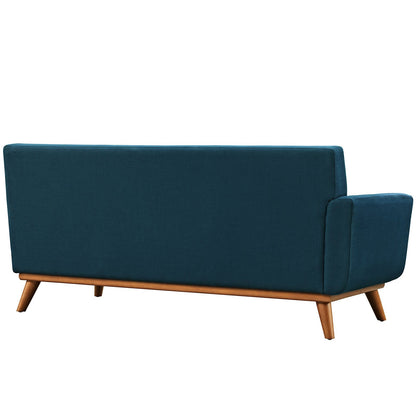sofas | Engage Left-Arm Loveseat | Plush Cushions | Elegant Design | Sturdy Frame | Perfect for Relaxing & Entertaining | Azure | casafoyer.myshopify.com