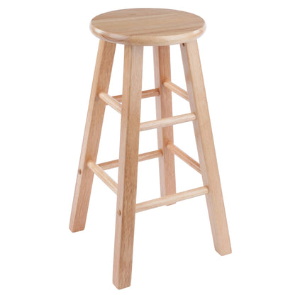 barstools | CasaFoyer  Wood Element Counter Stool Set | Natural Finish | Solid Wood | Timeless Design | 220lbs Weight Capacity | 8 Crossbars | Footrests | 13.39W x 13.39D x 23.86H | casafoyer.myshopify.com