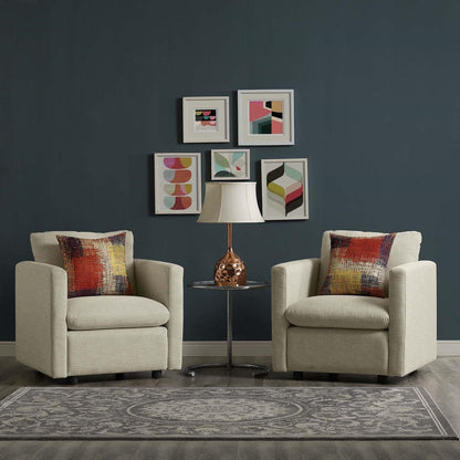 kitchen and dining room sets | CasaFoyer Activate Armchair Set of 2 | Cozy Modern Chairs | Dense Foam Padding | Soft Polyester Fabric | Black Wood Legs | Conveniently Shipped | Holds up to 441 lbs | Perfect for Family Room, Apartment, Office | casafoyer.myshopify.com