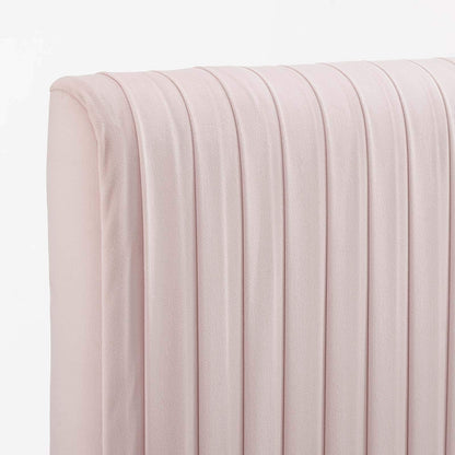 headboards | CasaFoyer Eloise Channel Tufted Performance Velvet Full/Queen Headboard | Vintage Modern Elegance | Art Deco Style | Adjustable Height | Stain-Resistant Upholstery | Pink | casafoyer.myshopify.com