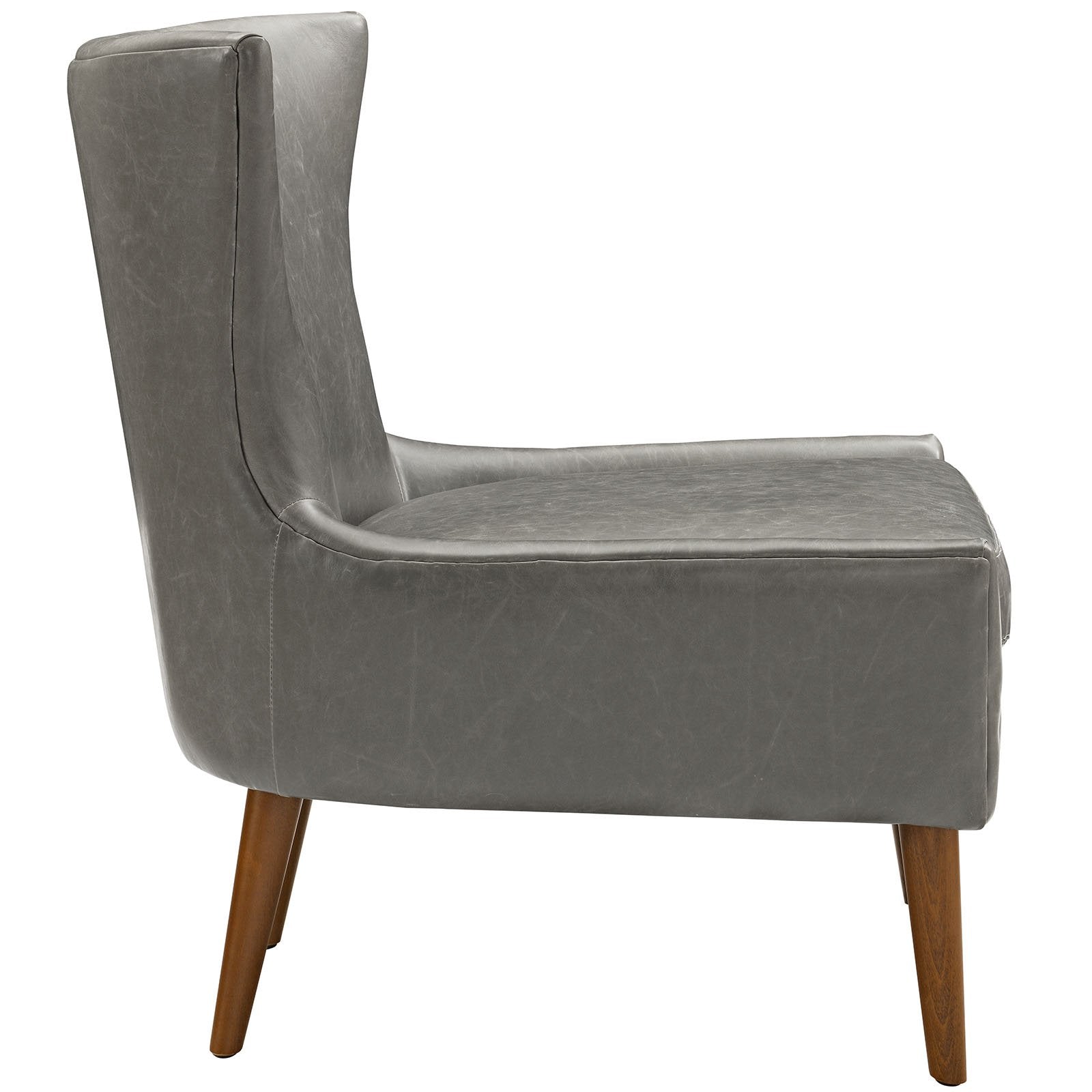 home office desk chairs | CasaFoyer Keen Armchair | Ultimate Comfort & Style | Spacious Wingtip Design | Plush Cushion & Supportive Backrest | Mid-Century Aesthetics | Solid Walnut Legs | High-Quality Vinyl Upholstery | Perfect for Modern Homes | casafoyer.myshopify.com
