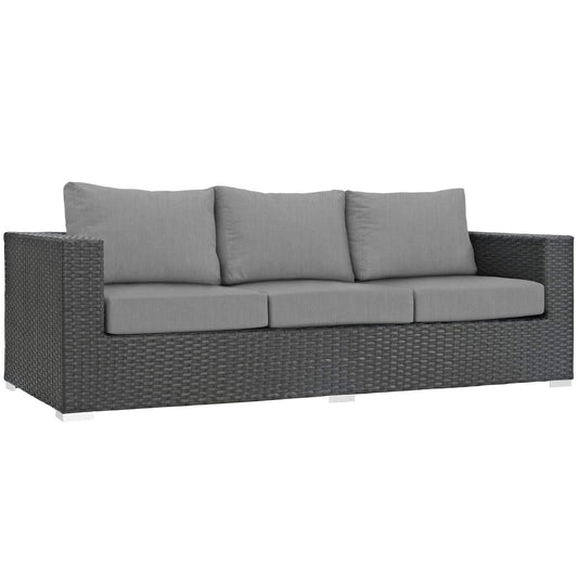 Patio Furniture Sets | Sojourn Outdoor Patio Sofa | Sturdy & Versatile Seating | Sunbrella Cushions | UV Protection | Aluminum Frame | Ideal for Patio, Backyard, Poolside | casafoyer.myshopify.com