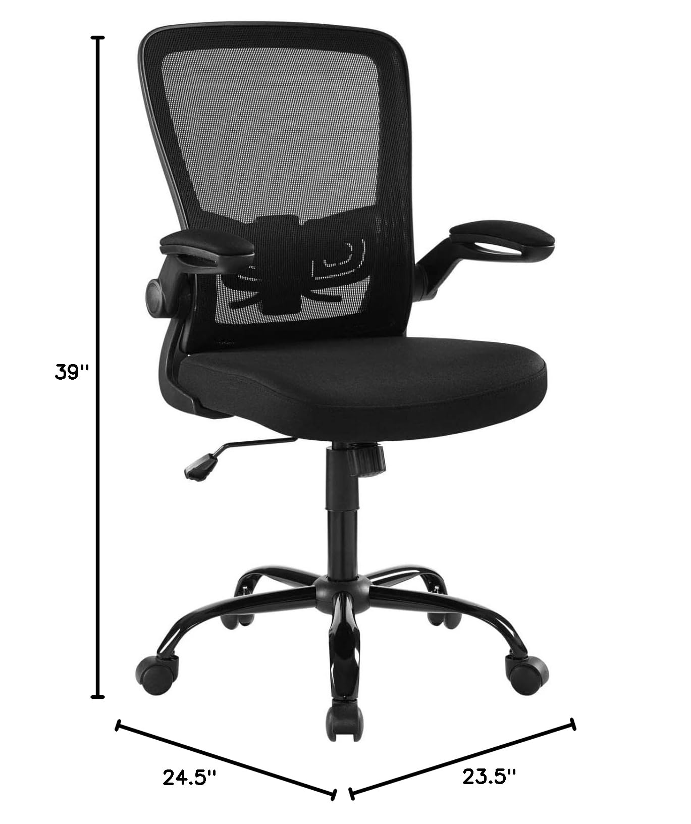 home office desk chairs | CasaFoyer Exceed Ergonomic Mesh Office Chair | Improve Concentration & Efficiency | Breathable Back & Seat | Flip-Up Arms | Lumbar Support | Height Adjustment | casafoyer.myshopify.com