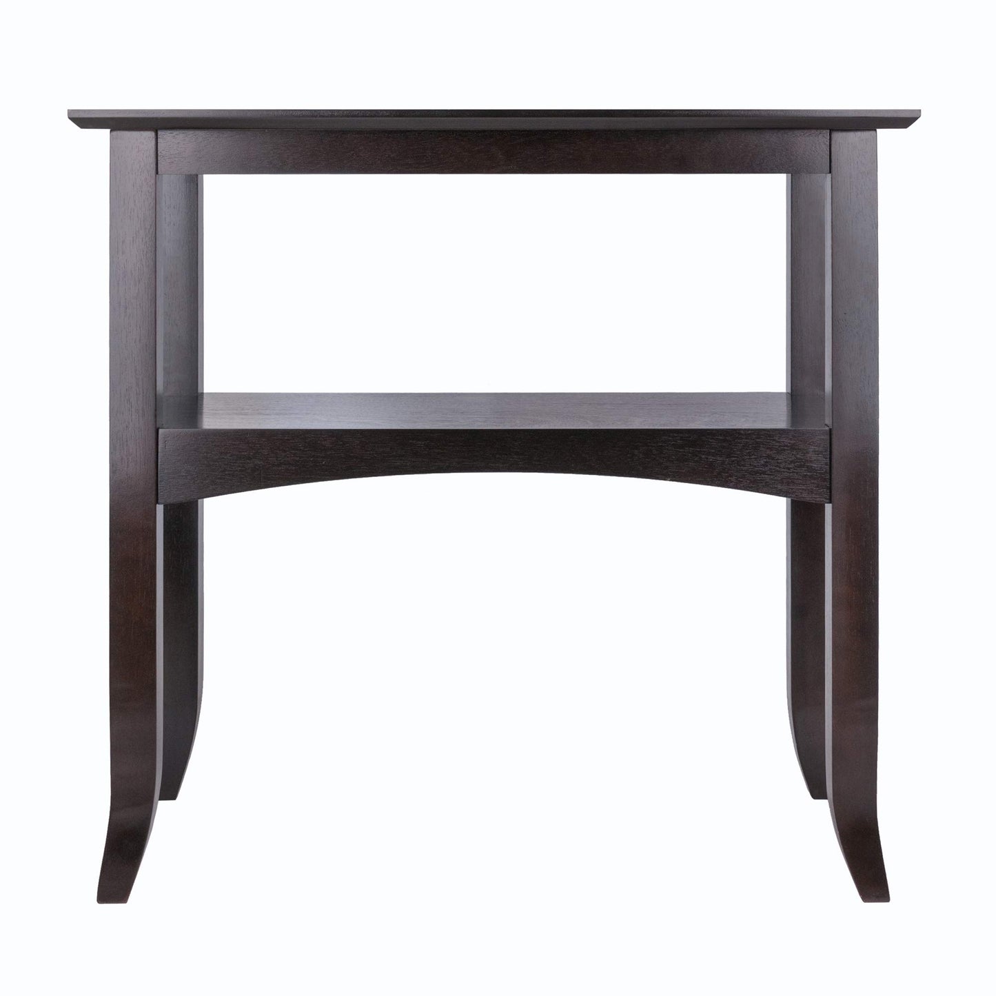 TABLE | CasaFoyer  Wood Camden Console Table | 30 Wide | Solid Wood | Coffee Finish | Open Shelf | Assembly Required | casafoyer.myshopify.com