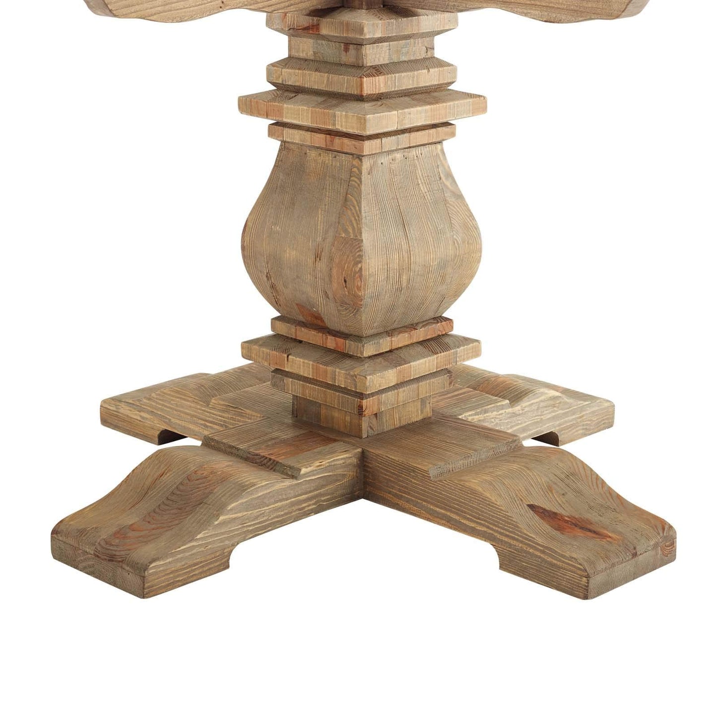 patio dining tables | CasaFoyer Column Dining Table | Exquisite Design | Solid Pine Wood | 71 Round Table Top | Seats up to Ten | Perfect for Modern Farmhouse, Rustic, Industrial, or Ranch Style Homes | casafoyer.myshopify.com
