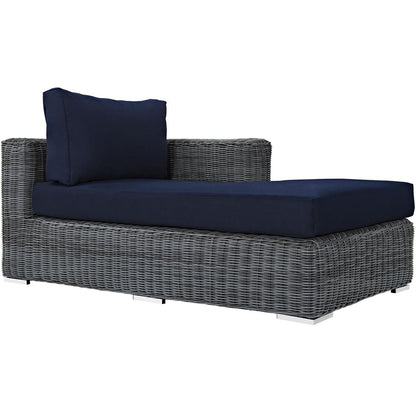 executive chairs | CasaFoyer Summon Outdoor Patio Right Arm Chaise | Ultimate Comfort & Quality | Sunbrella Fabric | UV Protection | Contemporary Design | Durable Frame | casafoyer.myshopify.com