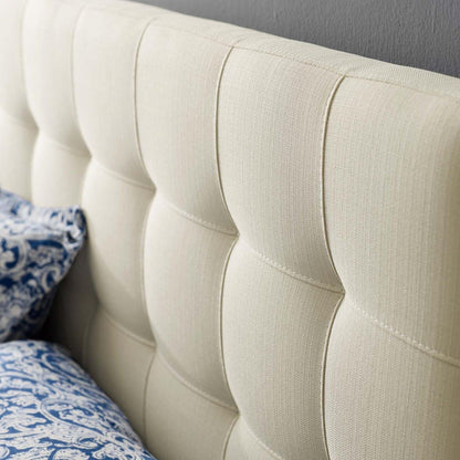 headboards | CasaFoyer  Lily Queen Upholstered Linen Fabric Tufted Headboard | Elegant & Durable Ivory | Contemporary Bedroom Decor | casafoyer.myshopify.com