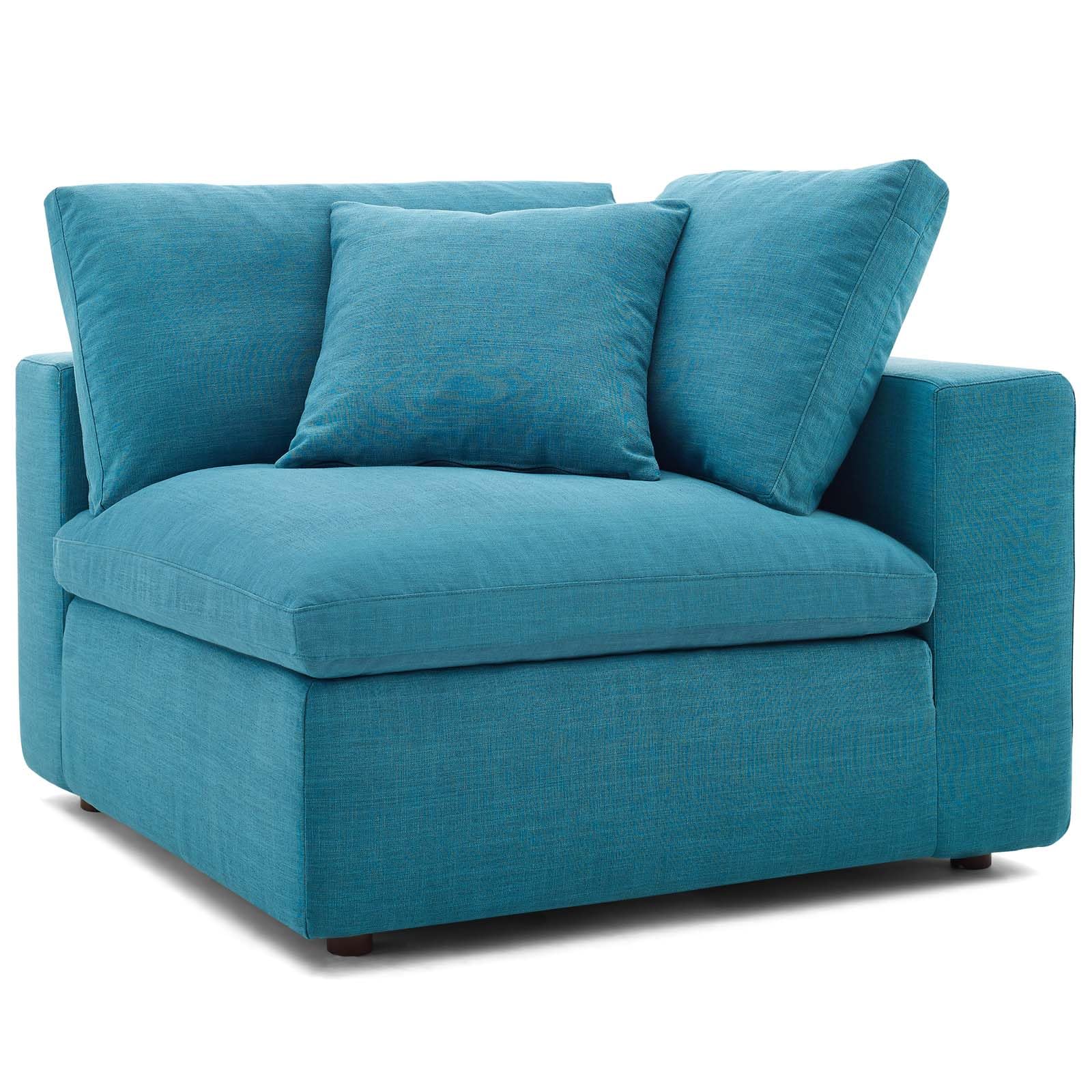 kitchen and dining room sets | CasaFoyer Commix Plush Comfort Sectional Sofa Set | Ultimate Relaxation for Modern Homes | Polyester & Linen Upholstery | Solid Wood Construction | Cotton & Down Cushions | Ottoman & Chairs Included | Teal | casafoyer.myshopify.com