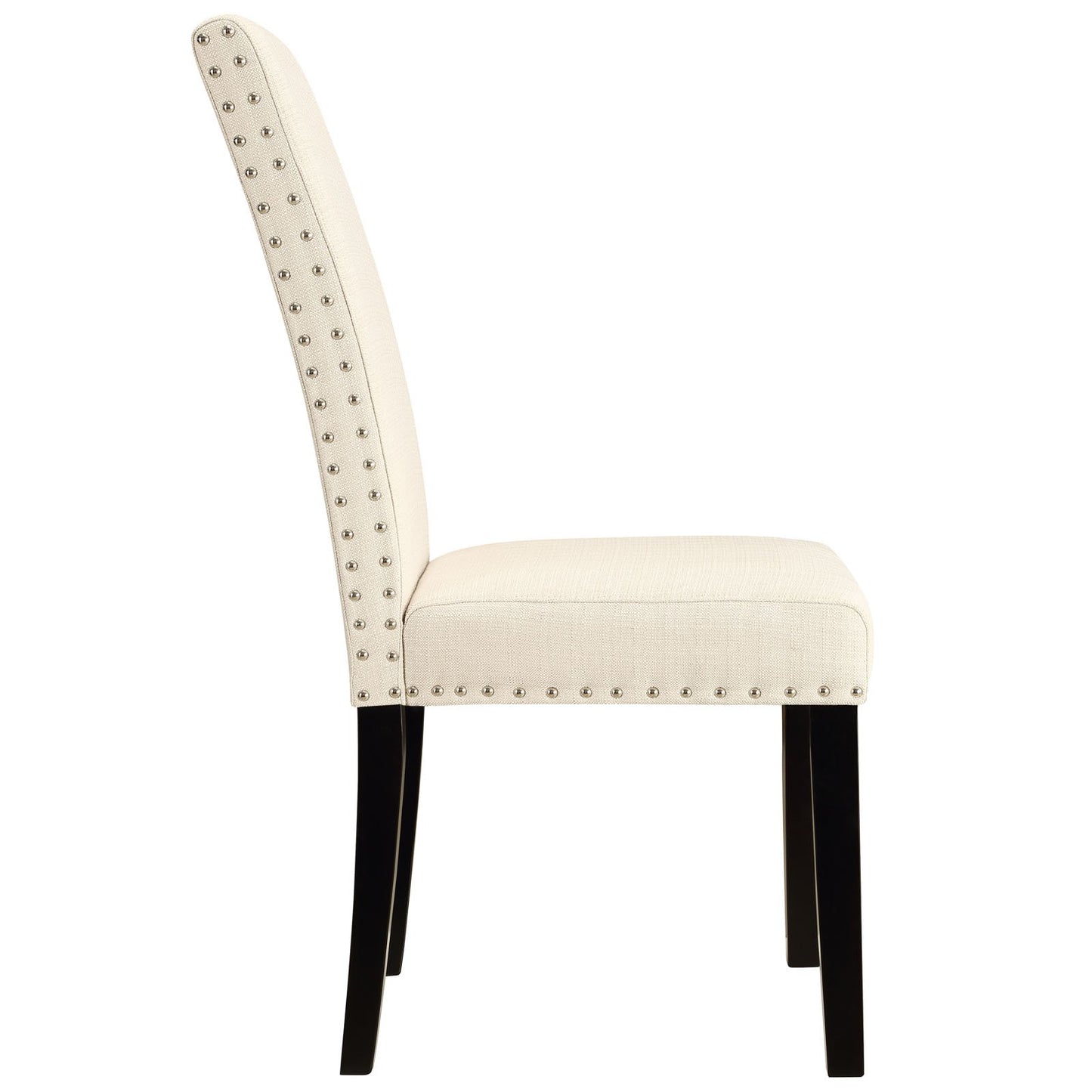 Chair | Parcel Upholstered Fabric Dining Room Side Chair | Elegant Nailhead Trim | Dense Foam Padding | Espresso Stained Wood Legs | 285 lbs Weight Capacity | casafoyer.myshopify.com