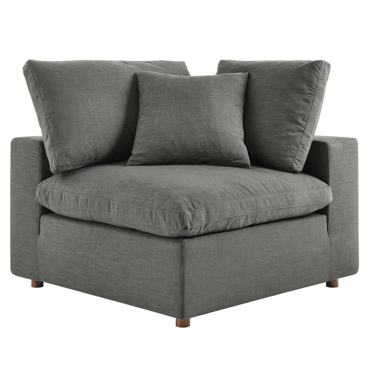 sofas | CasaFoyer Commix Plush Comfort Sectional Sofa Set | Elegant Gray Upholstery | Solid Wood Construction | Cotton & Down Cushions | Ideal for Living Room | 5 Piece Set | casafoyer.myshopify.com