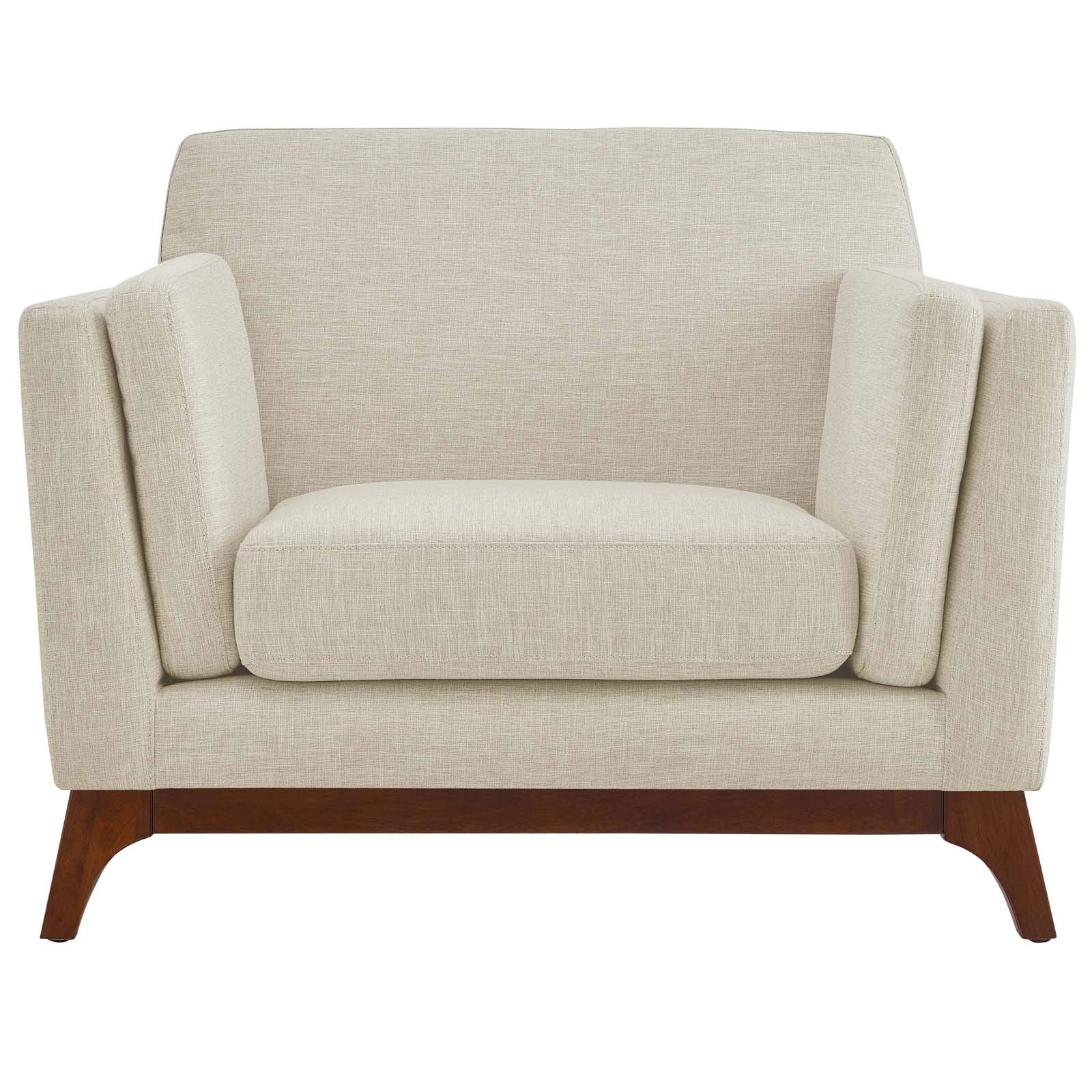 home office desk chairs | CasaFoyer Chance Upholstered Fabric Armchair | Mid-Century Charm | Modern Comfort | Soft Polyester | Dense Foam Padding | Removable Cushions | Solid Wood Frame | Low Profile Design | casafoyer.myshopify.com