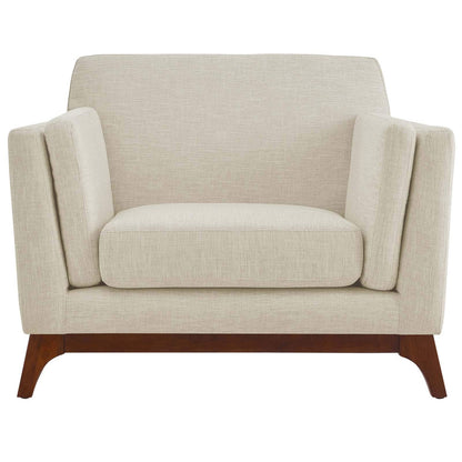 home office desk chairs | CasaFoyer Chance Upholstered Fabric Armchair | Mid-Century Charm | Modern Comfort | Soft Polyester | Dense Foam Padding | Removable Cushions | Solid Wood Frame | Low Profile Design | casafoyer.myshopify.com