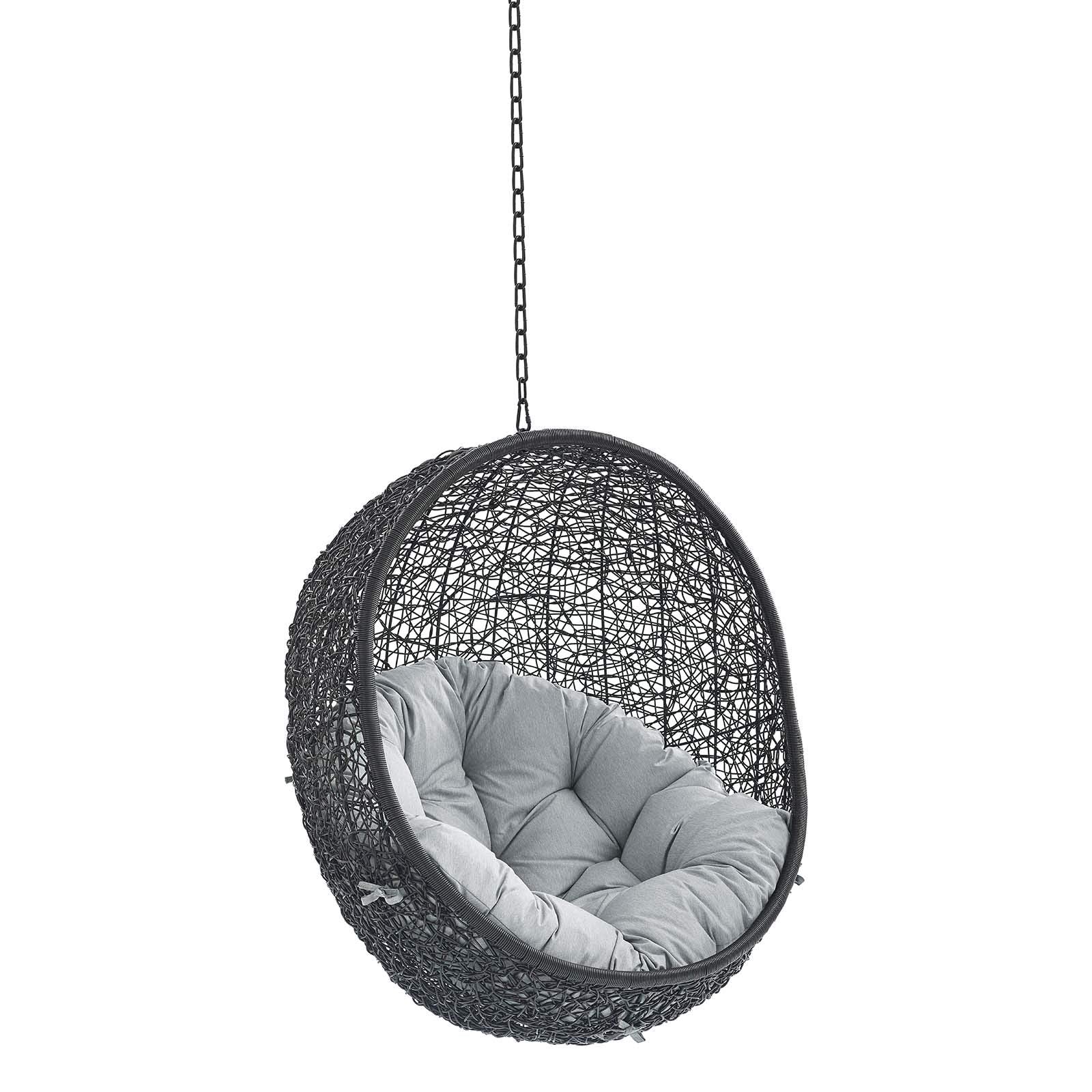 porch swings | Ergode Encase Outdoor Patio Swing Chair | Exotic Island Retreat | Synthetic Rattan Weave | All-Weather Cushion | Durable Steel Frame | Adjustable Chain | Weather & UV Resistant | Indoor/Outdoor Use | casafoyer.myshopify.com