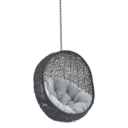 porch swings | Ergode Encase Outdoor Patio Swing Chair | Exotic Island Retreat | Synthetic Rattan Weave | All-Weather Cushion | Durable Steel Frame | Adjustable Chain | Weather & UV Resistant | Indoor/Outdoor Use | casafoyer.myshopify.com