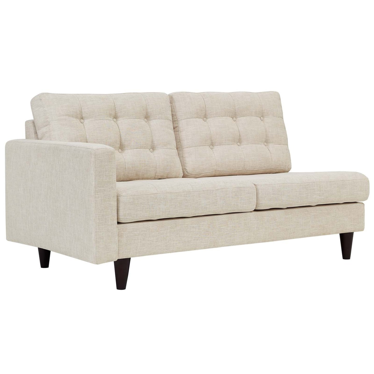 sofas | CasaFoyer Empress Left-Facing Loveseat | Exquisite Design | Tufted Buttons | Luxurious Cushions | Elegant Armrests | Solid Wood Legs | Floor Protection | Beige | casafoyer.myshopify.com