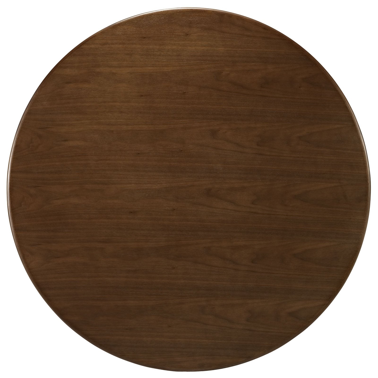 Dining Table | Lippa 47 Round Walnut Dining Table | Iconic Modern Design | Seamless Organic Shape | Aluminum Tapered Base | Chip-Resistant Finish | casafoyer.myshopify.com