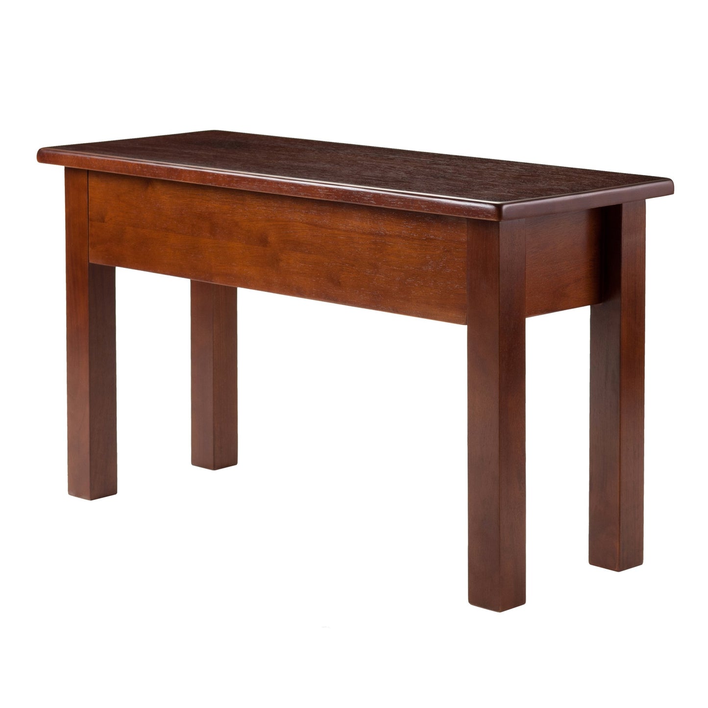 BENCH | Ergode Emmett Bench | Versatile Furniture with Seat Storage | Walnut Finish | Entryway, Mudroom, Desk or Table Seating | 29.9W x 12D x 17.4H | casafoyer.myshopify.com