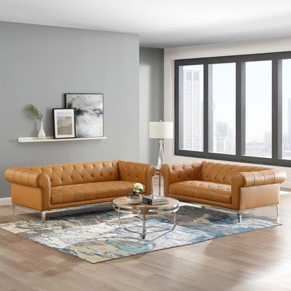 kitchen and dining room sets | CasaFoyer Idyll Leather Chesterfield Sofa | Loveseat Set - Ultimate Luxury & Comfort | Soft Leather Upholstery | Rolled Arms | Tufted Button Accents | Plush Seating | Sturdy Stainless Steel Frame | casafoyer.myshopify.com