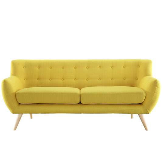 sofas | Remark Mid-Century Modern Dual Cushion Loveseat | Wooden Dowel Legs | Elegant, Inviting, and Sophisticated | Perfect for Cozy Coffee and Lively Conversations | casafoyer.myshopify.com