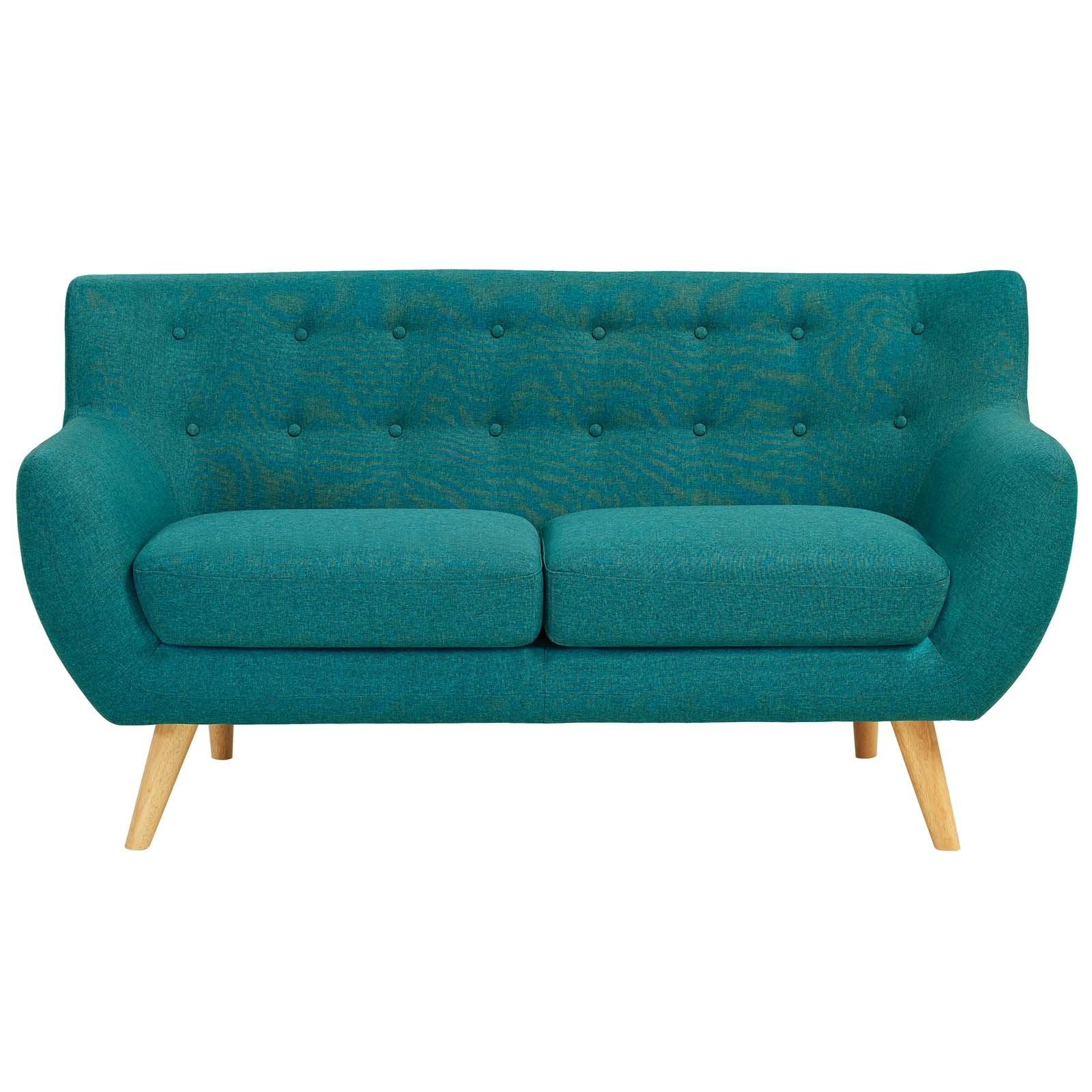 home office desk chairs | Remark Loveseat | Plush Comfort & Mid-Century Style | Organic Design | Natural Wood Legs | Polyester Upholstery with Fine Stitching | Elevate Your Living Space | casafoyer.myshopify.com
