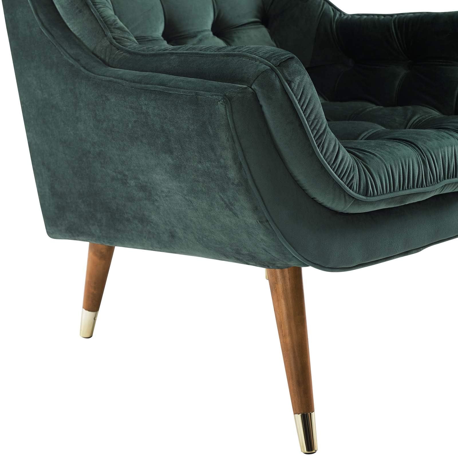 home office desk chairs | CasaFoyer Suggest Performance Velvet Lounge Chair | Stain-Resistant | Button-Tufted | Plush Cushion | Gold Metal Legs | Ideal for Living Room, Bedroom, Reading Nook | 331 lbs Weight Capacity | casafoyer.myshopify.com