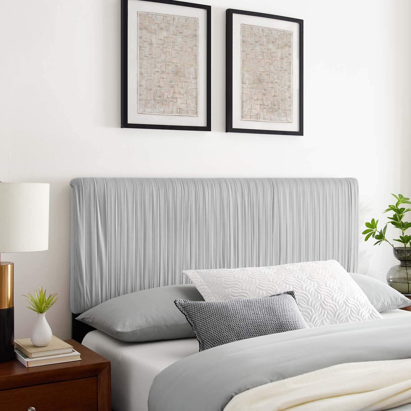 headboards | CasaFoyer Eloise Channel Tufted Performance Velvet Full/Queen Headboard | Vintage Modern Elegance | Art Deco Style | Adjustable Height | Stain-Resistant Upholstery | casafoyer.myshopify.com