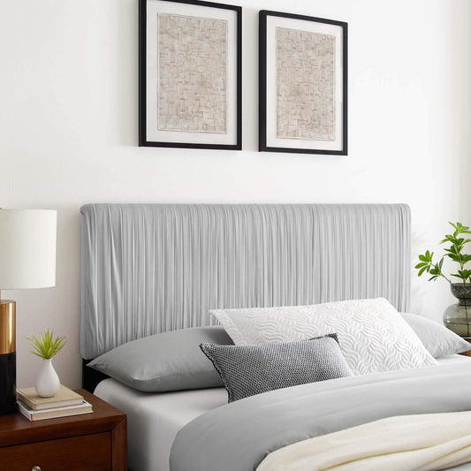headboards | CasaFoyer Eloise Channel Tufted Performance Velvet Full/Queen Headboard | Vintage Modern Elegance | Art Deco Style | Adjustable Height | Stain-Resistant Upholstery | casafoyer.myshopify.com