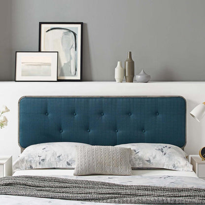 Bed | CasaFoyer Collins Tufted Wood Twin Headboard | Retro Charm | Organic Beauty | Gray Azure | casafoyer.myshopify.com