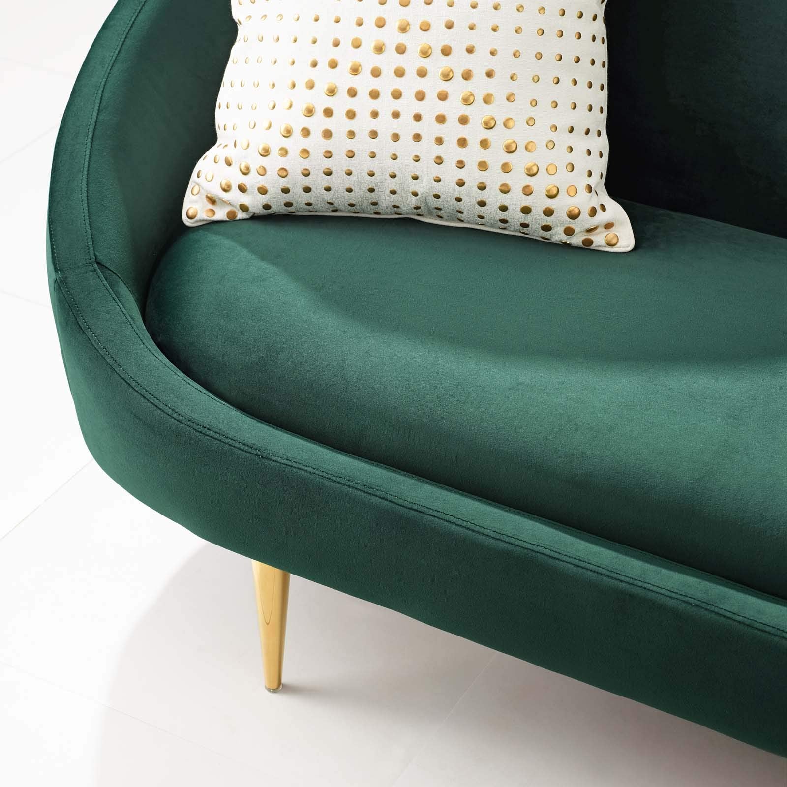sofas | CasaFoyer Sublime Curve Back Sofa | Luxurious Performance Velvet Upholstery | Elegant Curved Design | Versatile Accent Couch | 900 lbs Weight Capacity | casafoyer.myshopify.com