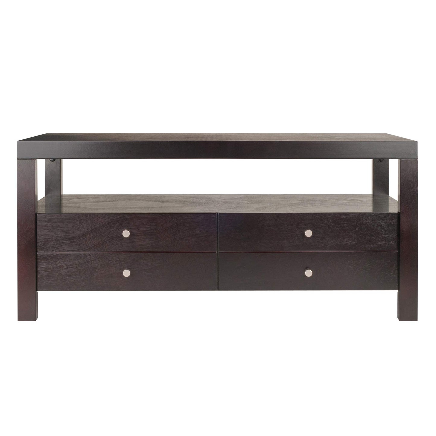 TABLE | Ergode Copenhagen Coffee Table | Ample Storage | Scandinavian Design | Solid Wood | Espresso Finish | Assembly Required | 40W x 23D x 18.25H | casafoyer.myshopify.com
