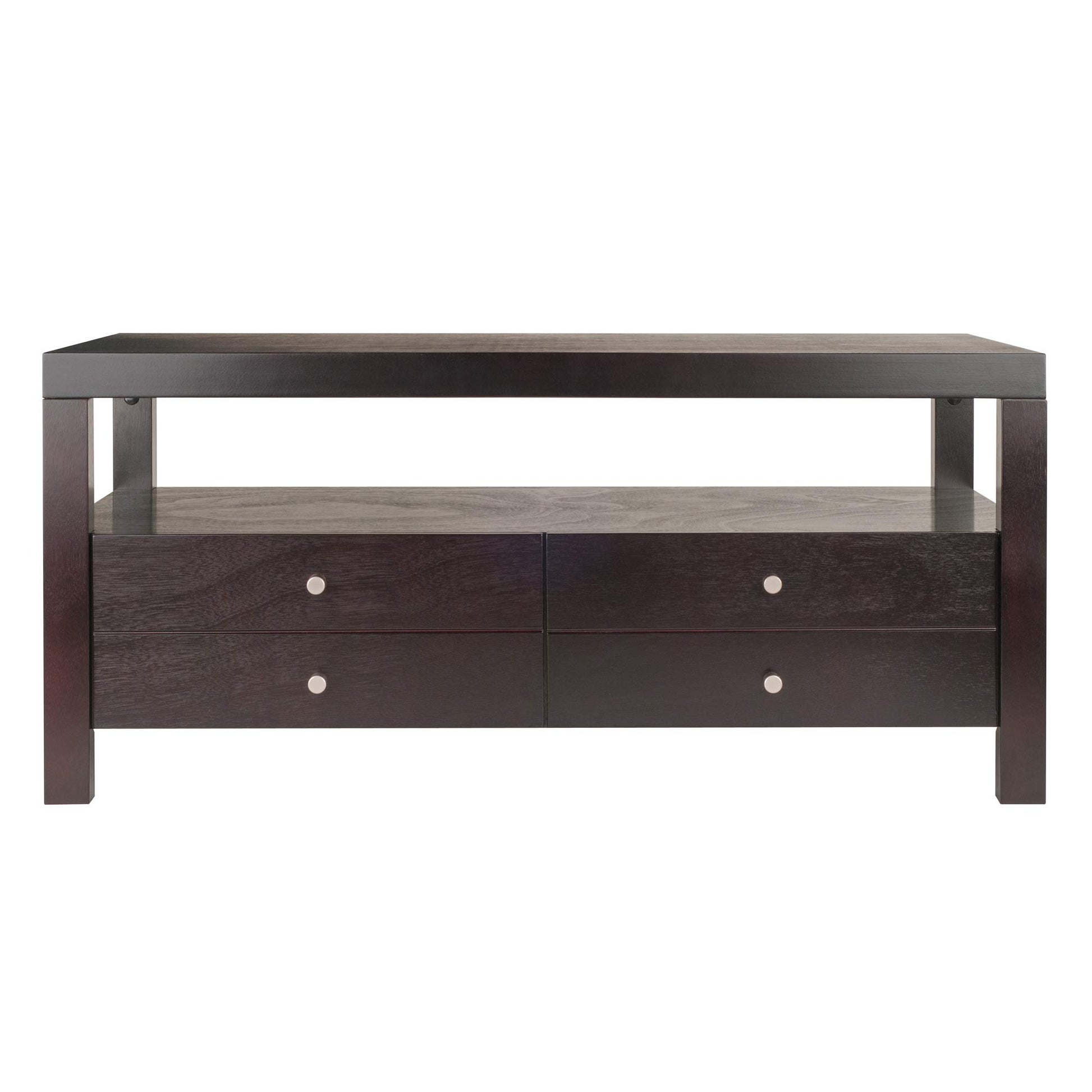TABLE | Ergode Copenhagen Coffee Table | Ample Storage | Scandinavian Design | Solid Wood | Espresso Finish | Assembly Required | 40W x 23D x 18.25H | casafoyer.myshopify.com