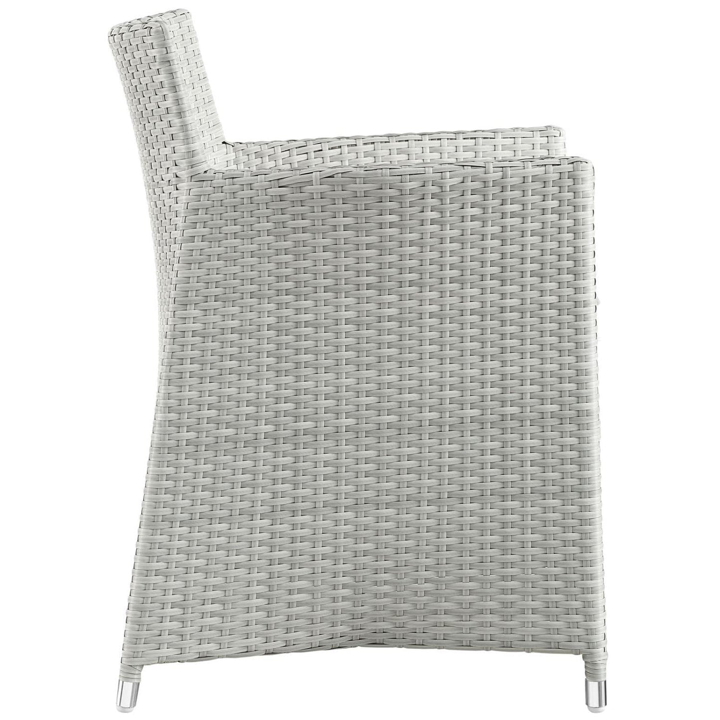 Dining Table | Junction Outdoor Patio Dining Furniture Set | Stylish & Durable 5 Piece Gray White | Armchairs & Dining Table | Fully Assembled & Weatherproof | Perfect for Contemporary Outdoor Spaces | casafoyer.myshopify.com