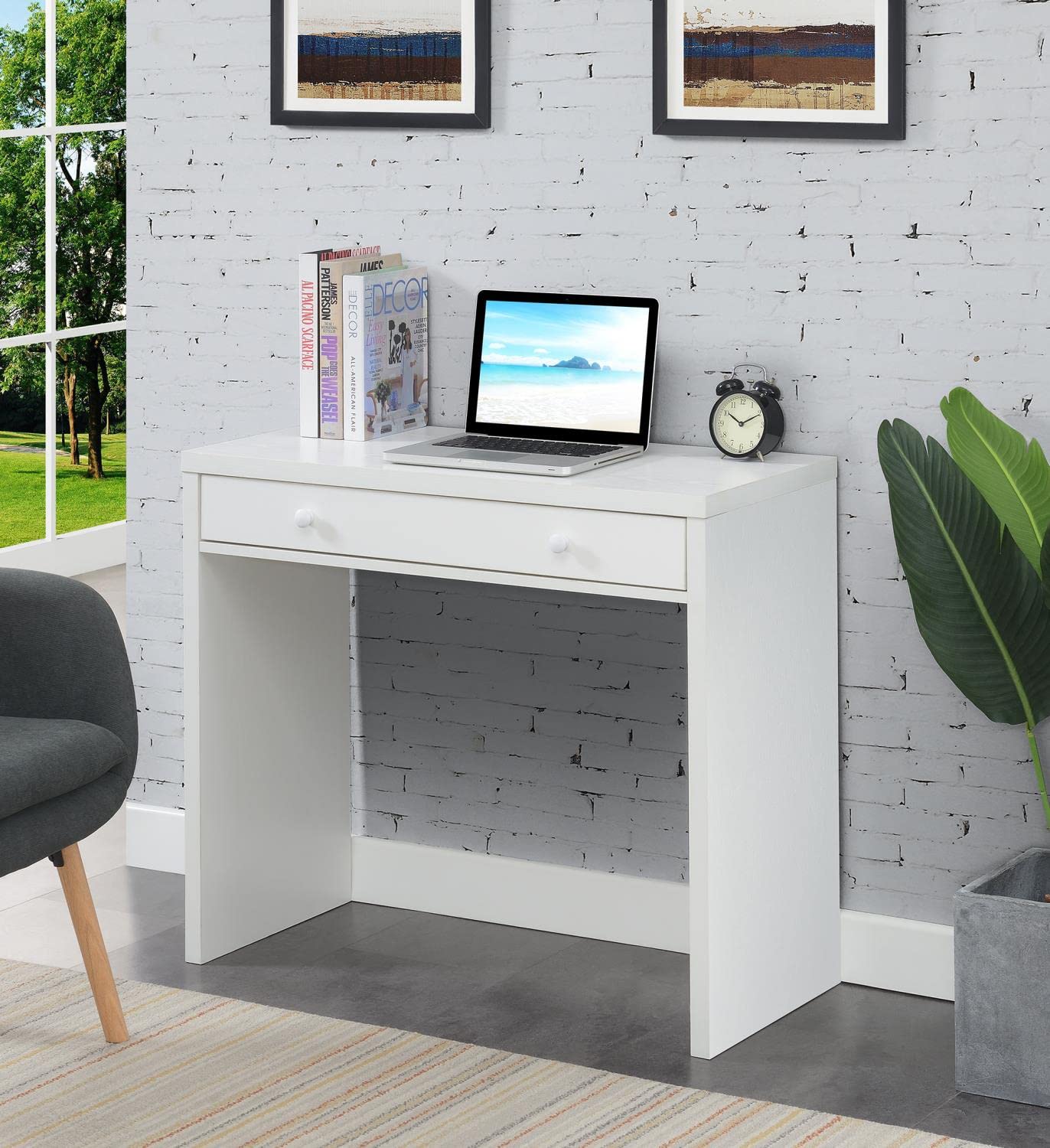 Desk | Ergode Northfield 1 Drawer 36 Desk | Sleek & Contemporary Design | Spacious Tabletop | Discreet Storage | Durable Construction | Perfect for Home Office | casafoyer.myshopify.com