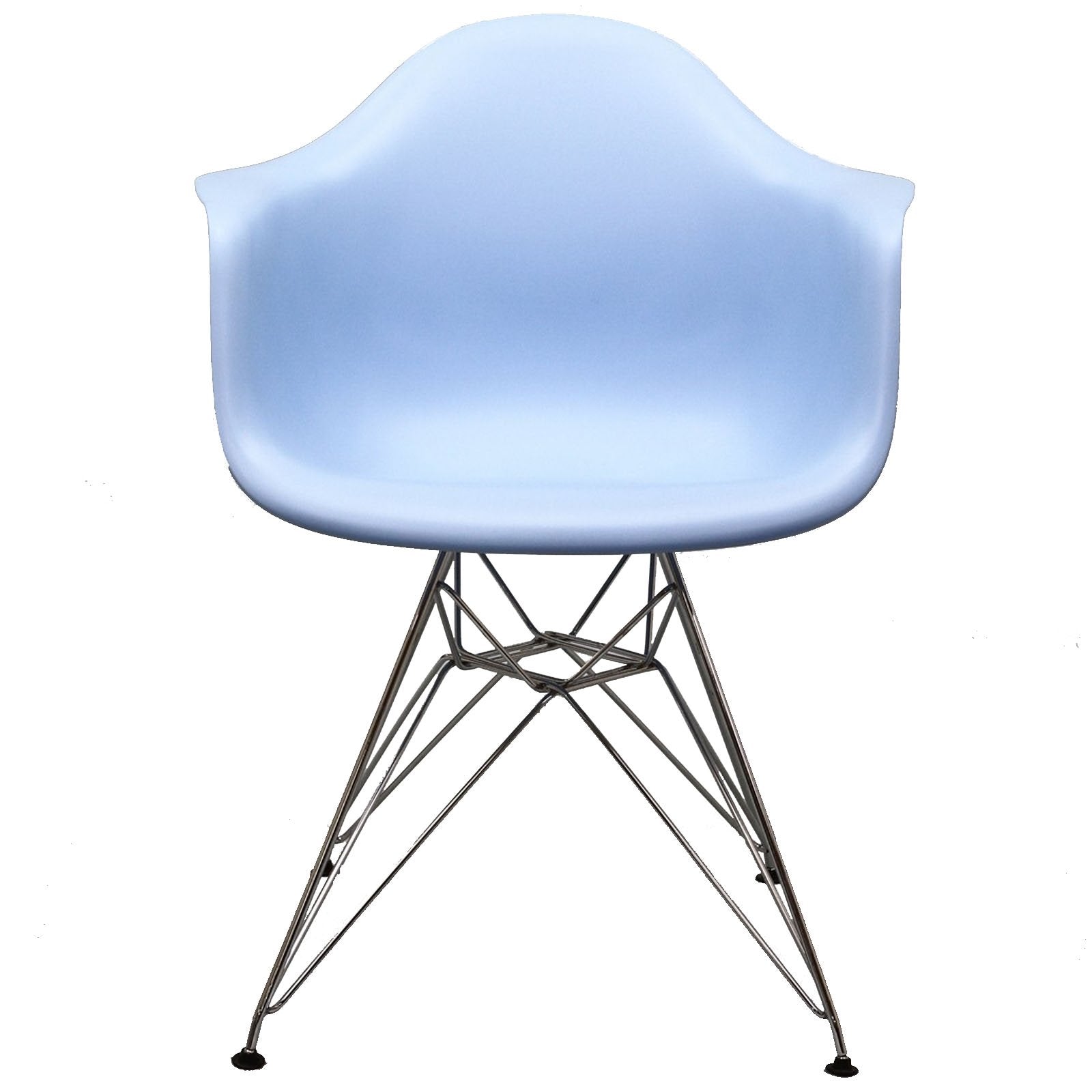 home office desk chairs | CasaFoyer Paris Wire Armchair | Molded Plastic Seat | Sturdy Chromed Steel Wire Base | Comfortable & Versatile | Enhance Living or Working Space | Set of 1 | casafoyer.myshopify.com