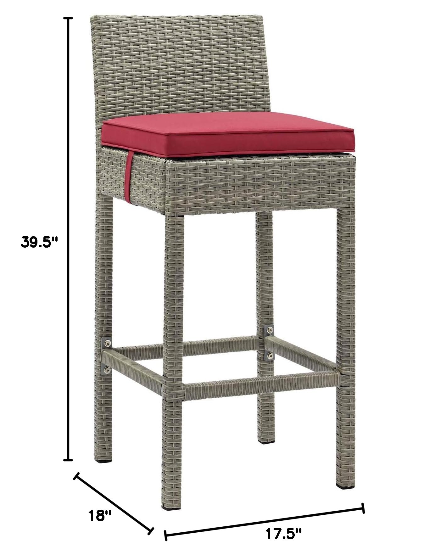 home office desk chairs | CasaFoyer Conduit Outdoor Patio Bar Stool | Stylish & Durable Wicker Rattan Design | All-Weather & Long-Lasting | Includes Cushion & Waterproof Cover | casafoyer.myshopify.com